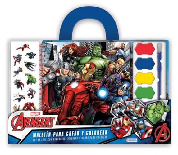 Maletin para crear y colorear Avengers