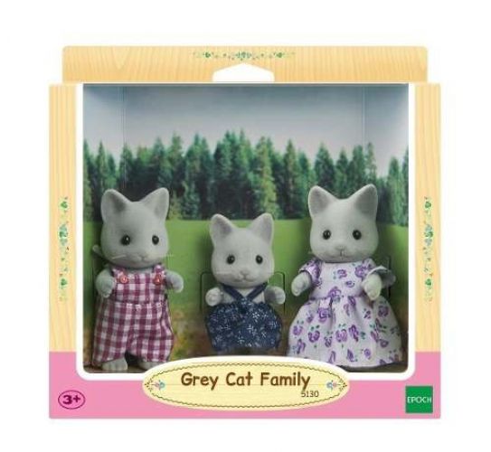 Grey Cat Family Sylvanian